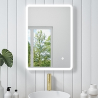 Rectangular LED Bathroom Mirror with Demister 500 x 700mm - Ariel