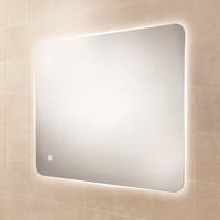 Rectangular LED Bathroom Mirror with Demister 600 x 800mm- HiB Ambience 60