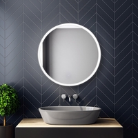 Round LED Bathroom Mirror with Demister 800mm- Sensio Como