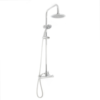 Round Riser Slide Shower Rail Kit - Rina