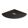 Silhouette Black Sparkle 800 x 800 Quadrant Ultra Low Profile Tray with waste