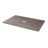 Silhouette Grey Sparkle 1200 x 800 Rectangular Ultra Low Profile Tray with waste