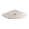 Silhouette White Sparkle 800 x 800 Quadrant Ultra Low Profile Tray with waste