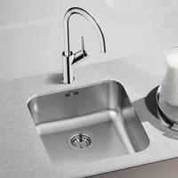 Single Bowl Undermount Chrome Stainless Steel Kitchen Sink - Supra 450-U