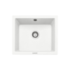 Single Bowl Undermount White Granite Kitchen Sink - Rangemaster Paragon