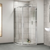 Sliding Door Quadrant Enclosure 900mm - 6mm Glass - Aquafloe Range