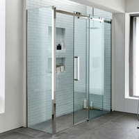 Sliding Shower Enclosure Left Hand 1400 x 760mm - 10mm Glass - Trinity Range