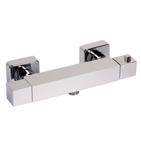 Square Thermostatic Bar Shower Valve - Larkin Range