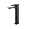 Tall Black Single Lever Basin Mixer Tap - Zana