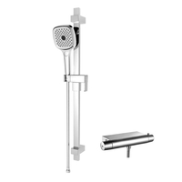 Thermostatic Mixer Bar Shower with Slide Rail & Handset - Montroc