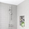 Thermostatic Mixer Bar Shower with Slide Rail & Square Handset - Cube