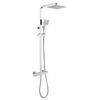 Thermostatic Mixer Bar Shower with Square Overhead & Handset - Koto