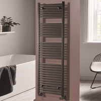 Towelrads Pisa Anthracite Heated Towel Rail Radiator - 1600 x 500mm