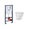 Wall Hung Smart Bidet Toilet Round with Grohe Frameand Cistern - Purificare