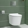 Wall Hung Toilet With Soft Close Seat Frame Cistern and Chrome Flush- Newport