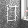 White Bathroom Towel Radiator - 600 x 400mm