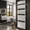 White Electric Towel Radiator 1.2kW with Wifi Thermostat - H1800xW600mm - IPX4 Bathroom Safe