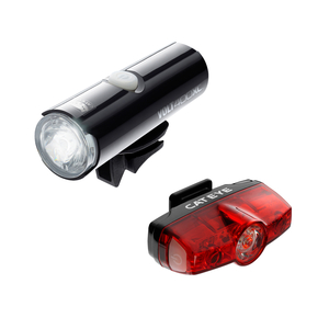 CATEYE Volt 400 xc front light & rapid mini rear usb rechargeable light set