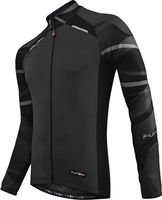 Funkier Long Sleeve Mens Cycling Jersey 2014-Black-XX Large