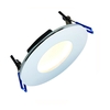 LED Downlight 9W Fire Rated,  Chrome Finish. IP65 Rated for Bathrooms. Warm White 3000k - 85739.