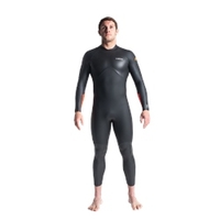 4/3mm Back Zip Open Water Swimsuit (2022) - Black & Orange