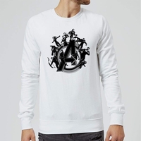Avengers Endgame Hero Circle Sweatshirt - White