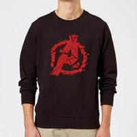 Avengers Endgame Shattered Logo Sweatshirt - Black