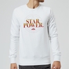 Captain Marvel Star Power Sweatshirt - White
