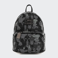 Disney Villians Debossed Loungefly Mini Backpack