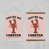 Friends Lobster Giclee Art Print - Hanger Frame