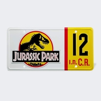 Jurassic Park Dennis Nedry Licence Plate Replica