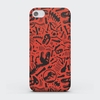 Jurassic Park Red Pattern Phone Case for iPhone and Android - Snap Case - Gloss