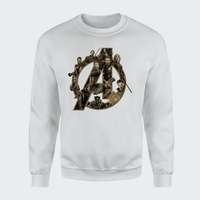 Marvel Avengers Infinity War Avengers Logo Sweatshirt - White