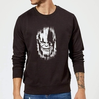 Marvel Avengers Infinity War Thanos Face Sweatshirt - Black