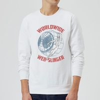 Spider-Man Far From Home Worldwide Web Slinger Sweatshirt - White
