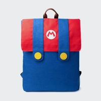 Super Mario Mario Denim Suit Flap Backpack