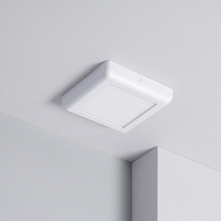 12W Square Cool White LED Flush Ceiling Light 178x178 mm - Design