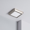 12W Square Daylight LED Flush Ceiling Light 178x178 mm - Design Silver