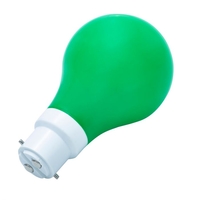 1W Green LED GLS Bulb - Bayonet Cap