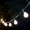 22M Weatherproof Warm White LED Black Festoon Lighting Kit - 20 Lights