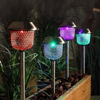 365 Mesh Solar Colour Changing LED Stake Lights - Pack of 4
