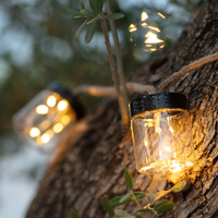 3.8M Edit Jar Solar LED String Lights - 10 Lights
