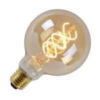 5W Very Warm White Dimmable LED Decorative Filament 95mm Globe Bulb - Screw Cap