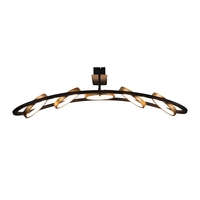 Ali Bar Ceiling Pendant Light - Satin Black
