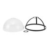 Ambrose Glass Ceiling Pendant Shade - Graphite,  Clear