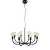 Amistoso 8 Arm Ceiling Pendant Light - Black