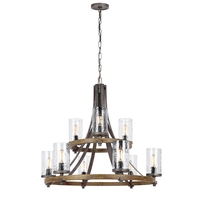Angelo 9 Light Chandelier - Slate Grey
