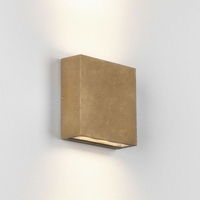 Astro Coastal Elis LED Outdoor Up & Down Wall Light - Antique Brass