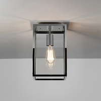 Astro Homefield Outdoor Flush Ceiling Light - Polished Nickel