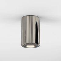 Astro Jura Outdoor Flush Ceiling Light - Polished Nickel